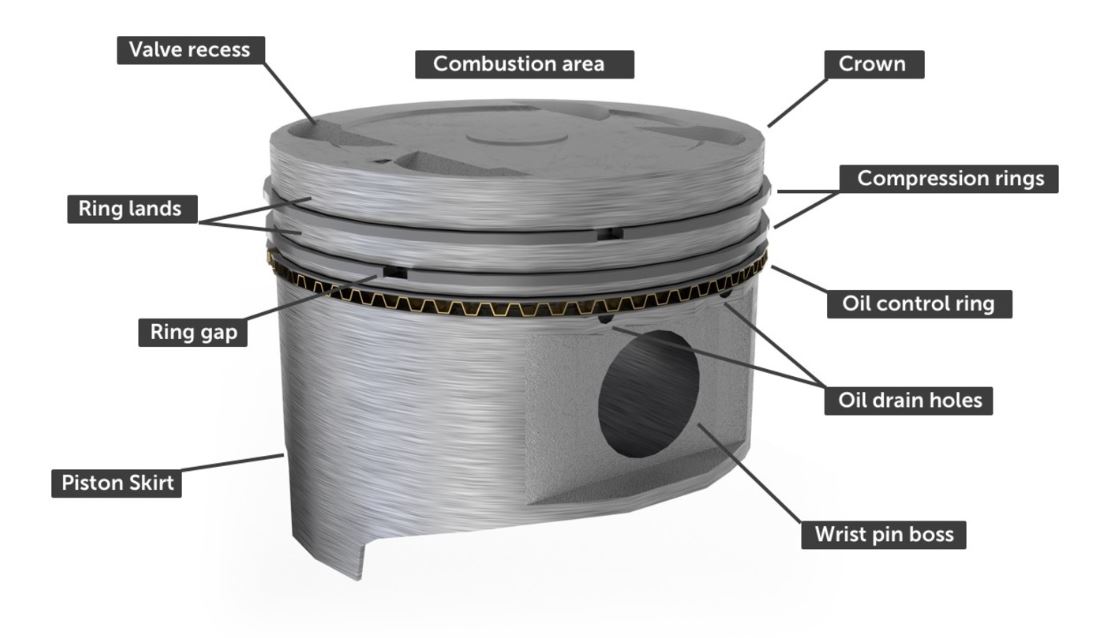 Parts of a Piston